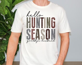Funny Hunting Season Shirt: Camo Style Comfort Colors Tee