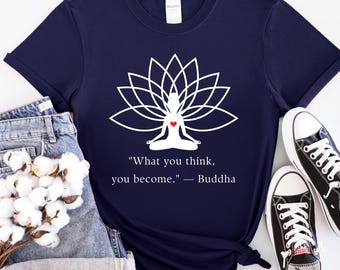 Yoga Lotus Flower T-Shirt: Mindfulness Meditation Tee