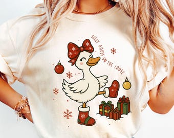 Silly Goose Comfort Colors Shirt, Funny Graphic Tee, Vintage Style