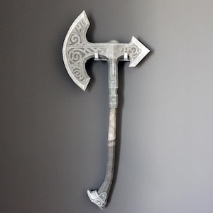 Skyrim Papercraft Kit - Hâche de guerre en acier