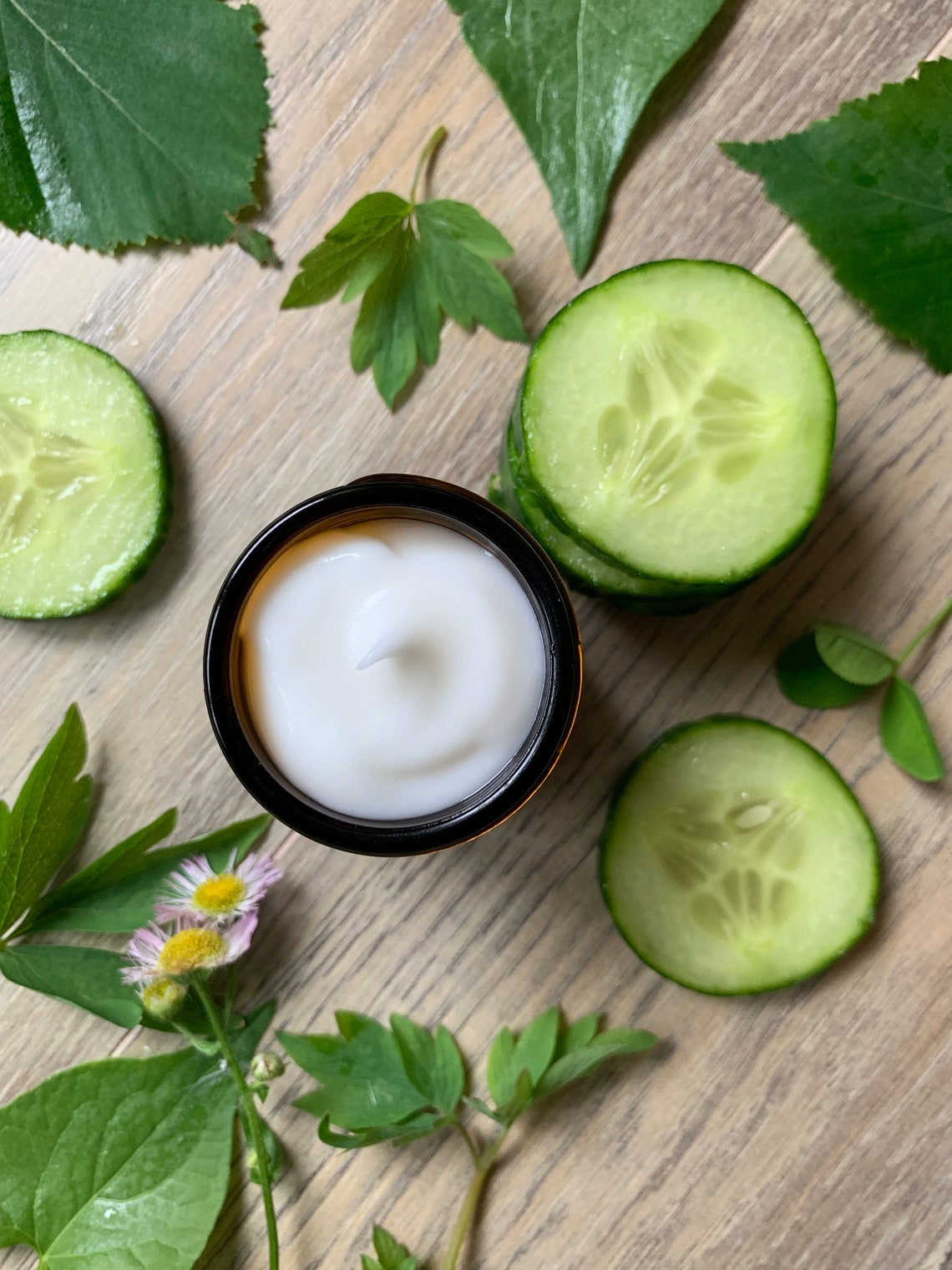 Cucumber Face Cream Herbal facial moisturizer for sensitive Etsy