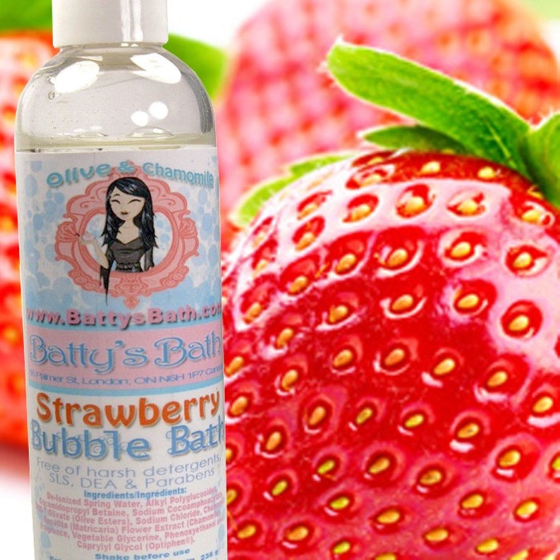 Strawberry Bubble Bath SLS FREE image 1