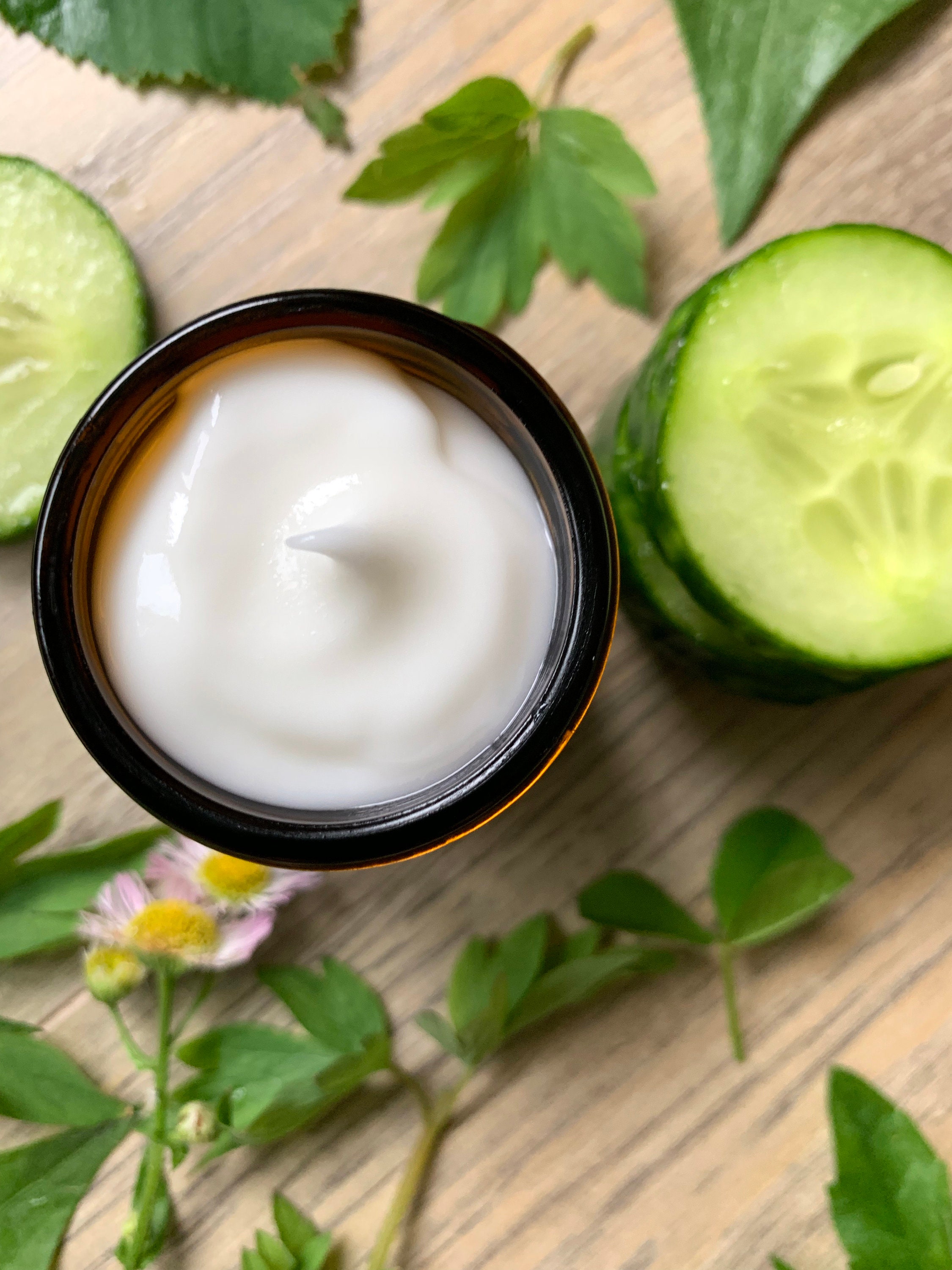 Cucumber Face Cream Herbal facial moisturizer for sensitive Etsy