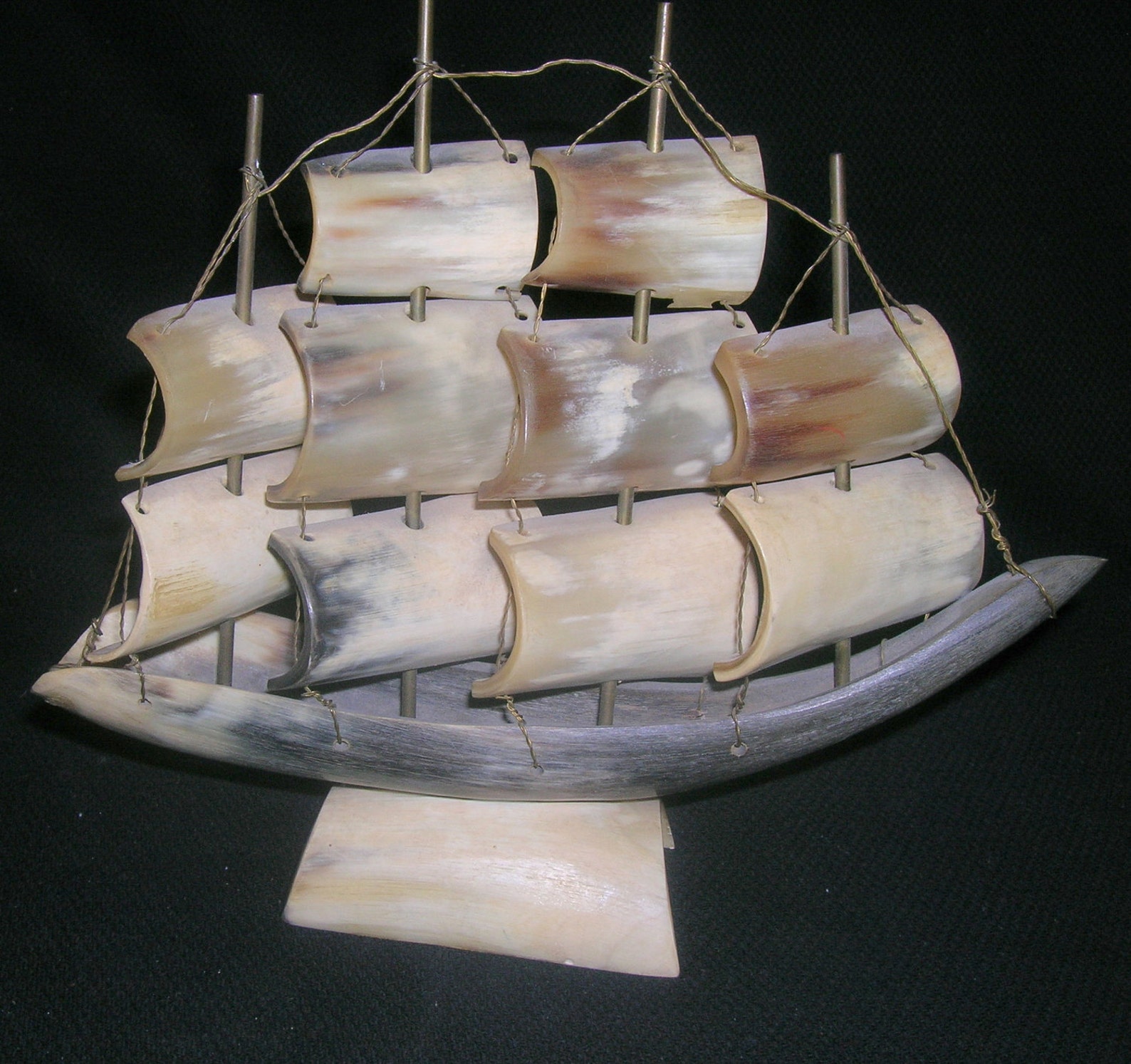 Vintage Clipper Ship Made from Faux Animal Tusk and Celluloid Etsy