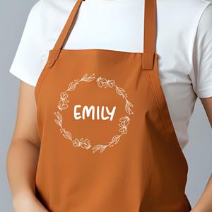 Personalized Apron, Cute Floral Design, Baking Gifts, Cooking Gift, Gift for Her, Kitchen Apron, Gifts for mum, Birthday Present, Mum Gifts