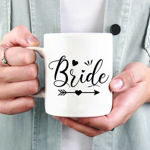 Bride Mug Bride Gift, Wedding Gift for Bride Coffee Mug, Engagement Mug, Bridal Shower Party Gift for Sister Bestie Future Wife Bachelorette