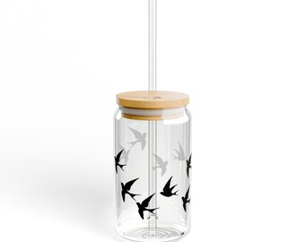Andorinhas Sipper Glass, 16oz