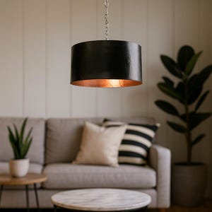 Black Pendant Light Kitchen - Copper Ceiling Light Fixture