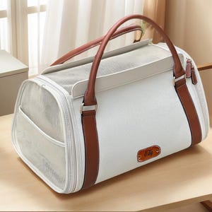 Bolsa de transporte personalizada para mascotas, bolsa de lona personalizada para gatos, bandolera para chihuahua, bandolera para cachorros, bolsa de transporte portátil para mascotas