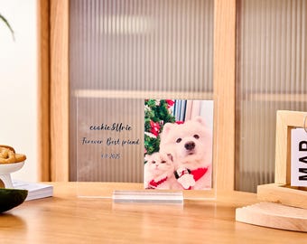 Custom Acrylic Pet Photo Memorial, Personalized Family Photo Plaque