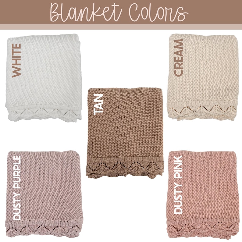Embroidered Name Knit Blanket, Knitted Baby Name Blanket, Baby Name Blanket, Personalized Name, Name Blanket for Girl, Pink Girl Blanket image 4