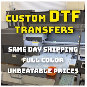 DTF Transfer, Full Color Custom DTF Print, High Quality, Ready To Press Transfers, Wholesale Dtf Print, Custom Heat Transfer, Direct To Film