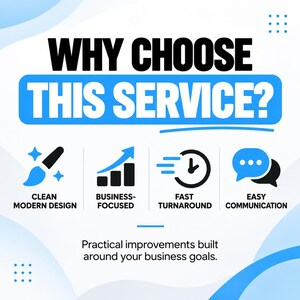 Website conversion optimization service focused on clear calls to action, optimized lead forms, trust-building sections and improved page flow to help turn more website visitors into inquiries, leads and sales.