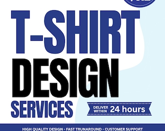 Custom T-Shirt Design | Trendy, Minimalist & Graphic Tees | POD And Merch Design for Etsy, Influencers, Brands | Fast 24-Hour Delivery