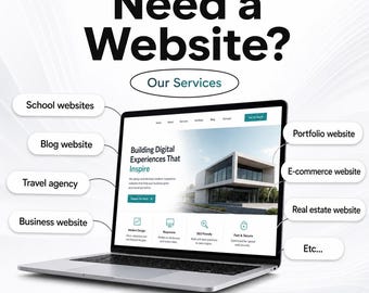 Custom Website Design Service | Business Website Development, WordPress Web Design, E-Commerce Website, Responsive & SEO Friendly Site
