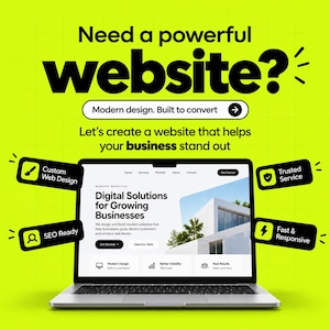 Custom Website Design and Development, Responsive SEO ready Site for small and medium business, WordPress, Shopify,Showit,E-Commerce website