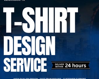 Custom T-Shirt Design Service | Print-Ready Shirt Graphics | 24Hr Delivery | POD Designs | Business & Event Tees | Easy to Download