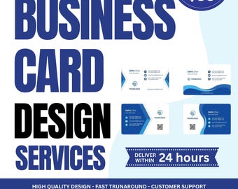 Custom Business Card Design Service | Professional Double-Sided Visiting Cards & Minimalist Business Cards | Digital Print-Ready Files