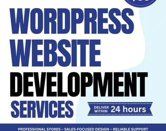 Professional WordPress Website Development Services | Custom Responsive Design | SEO Optimized | WooCommerce Store | Blog Website Service