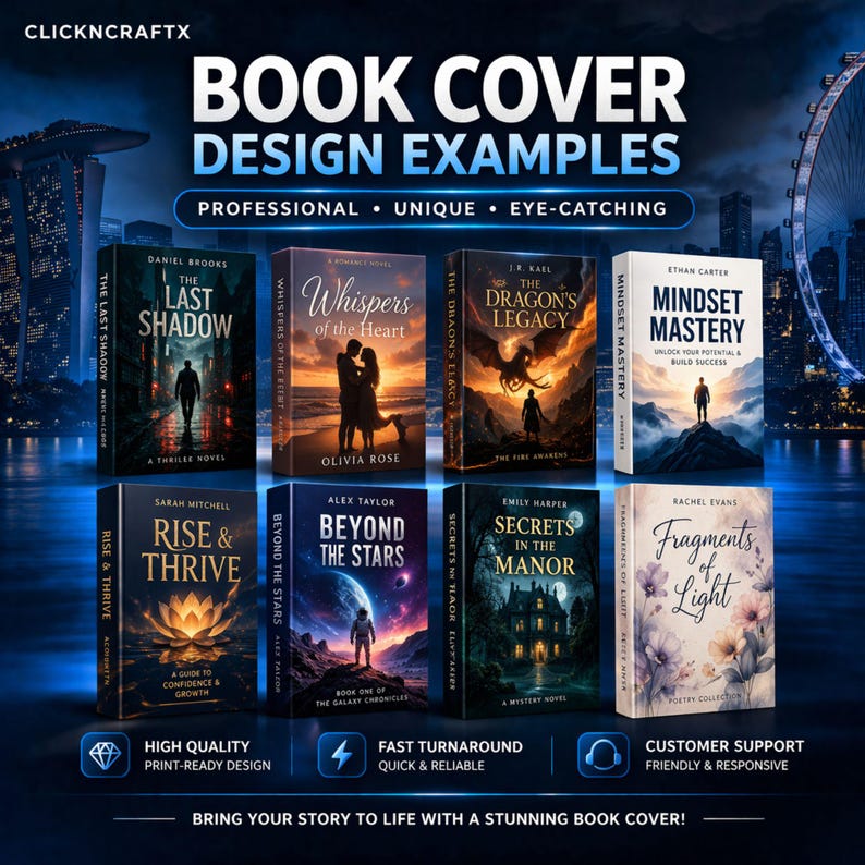 Servicio de diseño de portadas de libros / Portada y contraportada personalizadas, portadas para KDP, diseño profesional de portadas para libros electrónicos y de bolsillo. imagen 3
