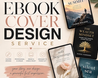 Servizio di progettazione di copertine per ebook / Copertina per Kindle, design di copertine KDP, branding professionale per autori, copertina personalizzata (download immediato)