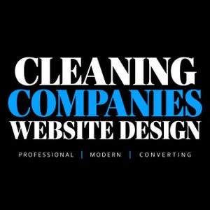 Cleaning Company Website Design | Cleaning Business Website, Janitorial Web Design, Professional Service Website & Website Development