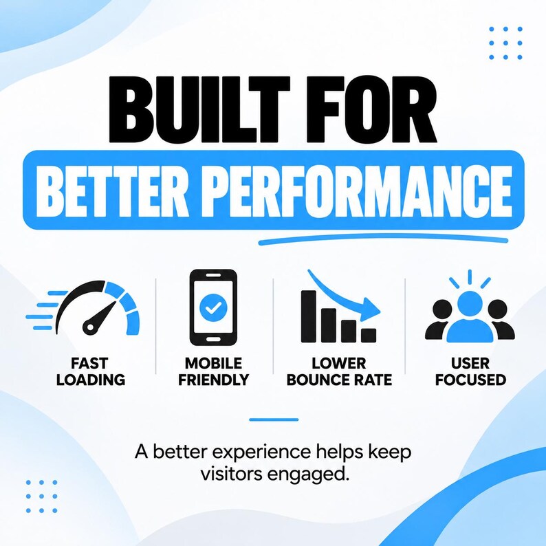 Website conversion optimization service focused on clear calls to action, optimized lead forms, trust-building sections and improved page flow to help turn more website visitors into inquiries, leads and sales.