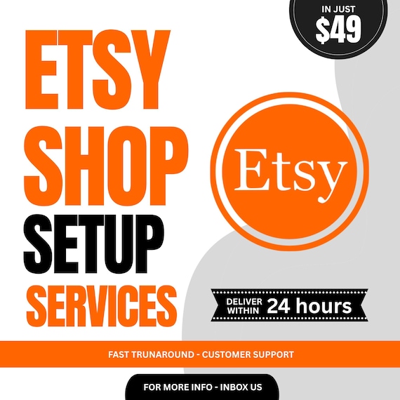 Etsy Shop Setup Service | Complete Store Design & Optimization | Branding, SEO, Banner And Listings Setup | Professional Seller Account