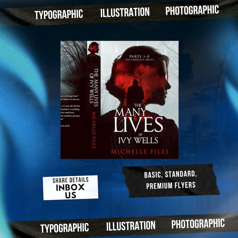 Professional book cover design service banner promoting custom book and ebook cover designs for authors and self-publishers. Modern typographic, illustration, and photographic book cover styles suitable for Kindle, Amazon KDP, and paperback publishing with high-quality design and professional layout.