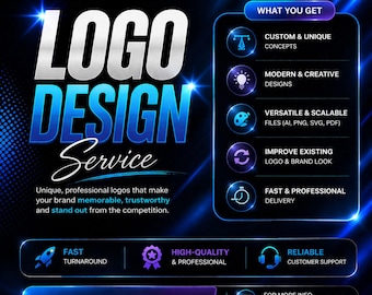 Logo Design Service | Custom Business Logo, Modern Minimal Branding, Professional Unique Logo Design & Brand Identity