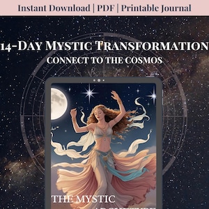 14-Day Mystic Archetype Journal: Chakra Balancing, Spiritual Self-Discovery (Digital Download)