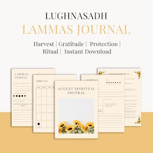Lammas Ritual Journal: Lughnasadh-reflectiewerkboek (pdf-download)