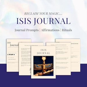 14-Day Isis Activation Journal | Divine Feminine Workbook | Guided Goddess Ritual | Feminine Energy Healing PDF| Printable Shadow Work