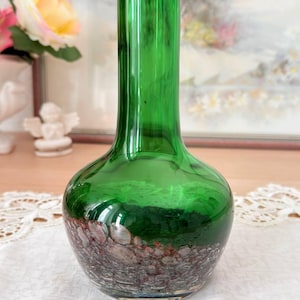 Vintage glasvase grün