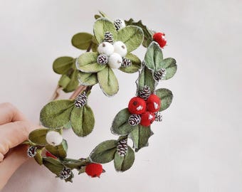 Große Grüne Pelzige Haarschleife Mit Rotem Herz – 17,8 Cm, Mit Krokodilklemme, Für Weihnachten, Partys & Kostüme