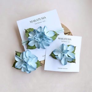 Hydrangea  hair clip or baby headband, Floral hair accessories