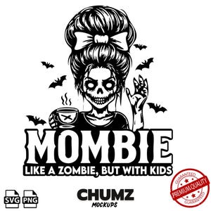 Mombie Halloween SVG: Funny Mom Zombie Decal (Digital Download