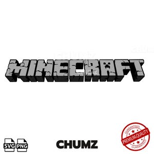 MINE Logo & Creeper SVG: Gamer Cut File, PNG (Digital Download)