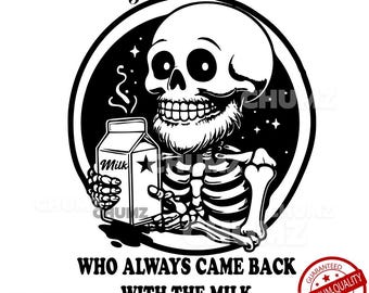 Dad Skull SVG: Father's Day Cricut File, Beard Skeleton PNG (Digital Download)
