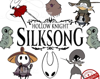 Hollow Knight SVG Bundle: Hand-Drawn Cut Files, PNG Clipart (Digital Download)