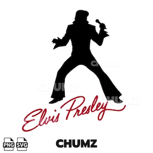 Elvis Presley SVG/PNG cricut cut file Clip art logo