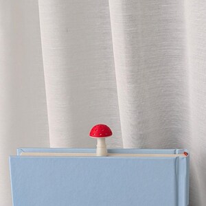 Amanita mushroom bookmark, Nature-inspired reading gift, Magical mushroom page marker, For book lovers, Fun reading accessory
