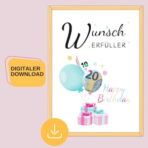 Geldgeschenk Geburtstag: Wunderschöne Verpackung für Geschenke, Geburtstagskarte für Schwester & Last Minute Geschenkidee