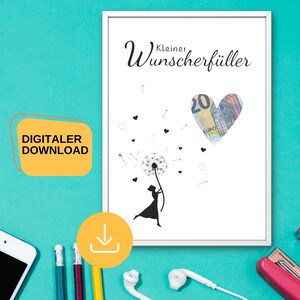 Geldgeschenk Geburtstag verpacken: Wunscherfüller Geschenkidee für Frau & Freundin - Last Minute Geschenk zum Jahrestag