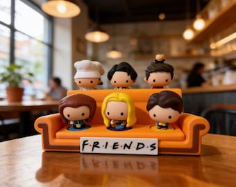 FRIENDS Couch Display Stand – 3D Printed Happy Meal Toy Holder