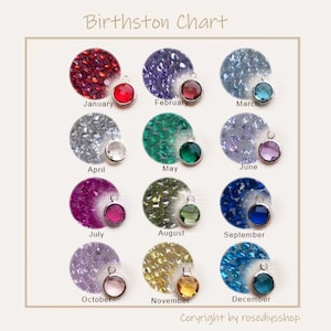 Add-On Birthstone Charm, Custom Birthstone Penadant, 6mm Small Round Crystal Charm, Single Gemstone Charm, Necklace Bracelet Earring Add-On