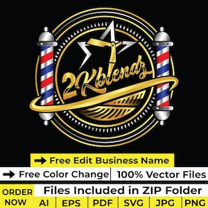 Barbershop Logo design Barber Logo template Hair salon decal png Beauty salon logo Barbershop signboard design