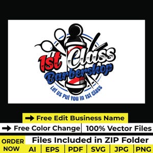 Barbershop Logo design Barber Logo template Hair salon decal png Beauty salon logo Barbershop sign board design