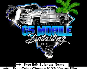 Auto Detailing Logo Design, Customizable Car Wash Branding