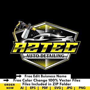 Auto Detailing logo, Automotive Logo Mobile Detailing Car dealership Logo Car wash Auto repair fabrication and mechanic logo, DIY logo